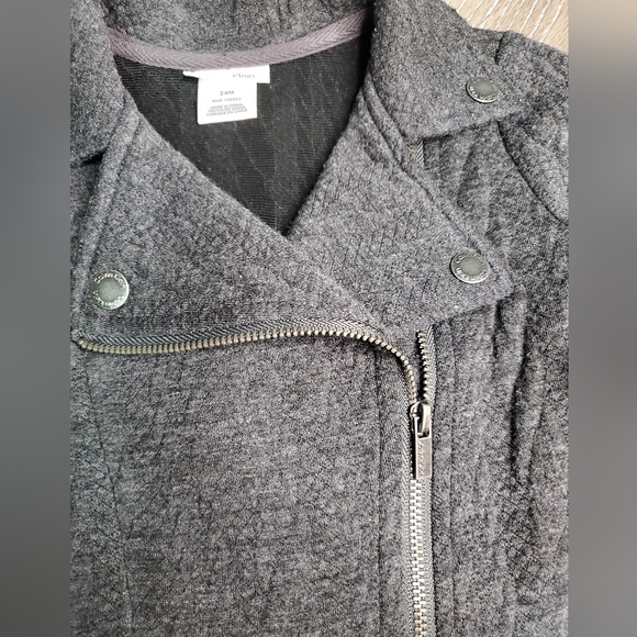 Calvin Klein baby's 2 pc. charcoal gray moto jacket, leggings set Sz. 18-24 mo - Picture 4 of 12